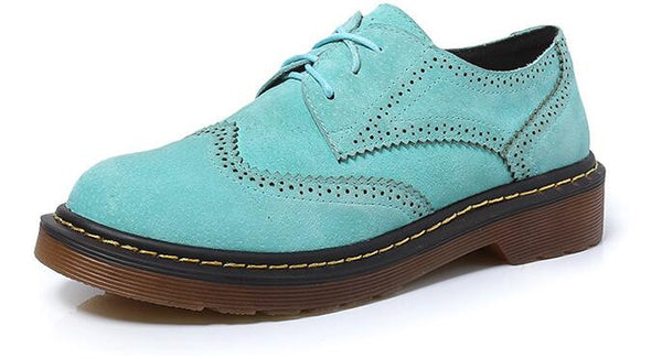 {D&amp;H}Size34-43 Brogue Oxford Shoes Women 2016 Spring/Autumn Nubuck Leather Oxford Shoes Flats Shoes Woman Moccasins Ladies Shoes