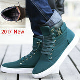 DEKABR 2017 Hot Men Shoes Fashion Warm Fur Winter Men Boots Autumn Leather Footwear For Man New High Top Canvas Casual Shoes Men